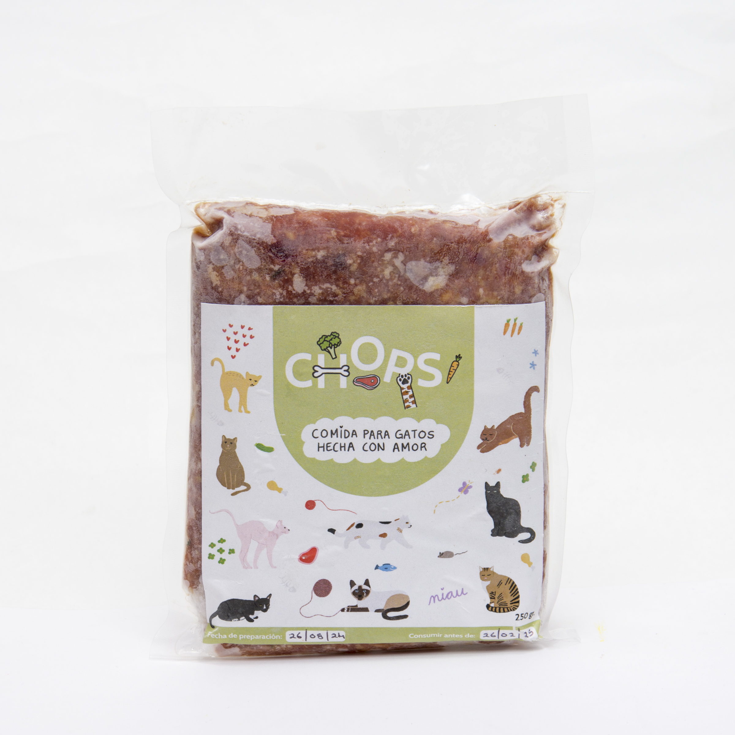 CHOPS para Gato (Alimento Fresco Congelado)